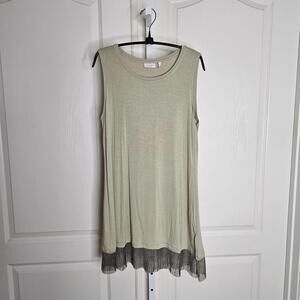 Layered Sleeveless Tunic Top LOGO